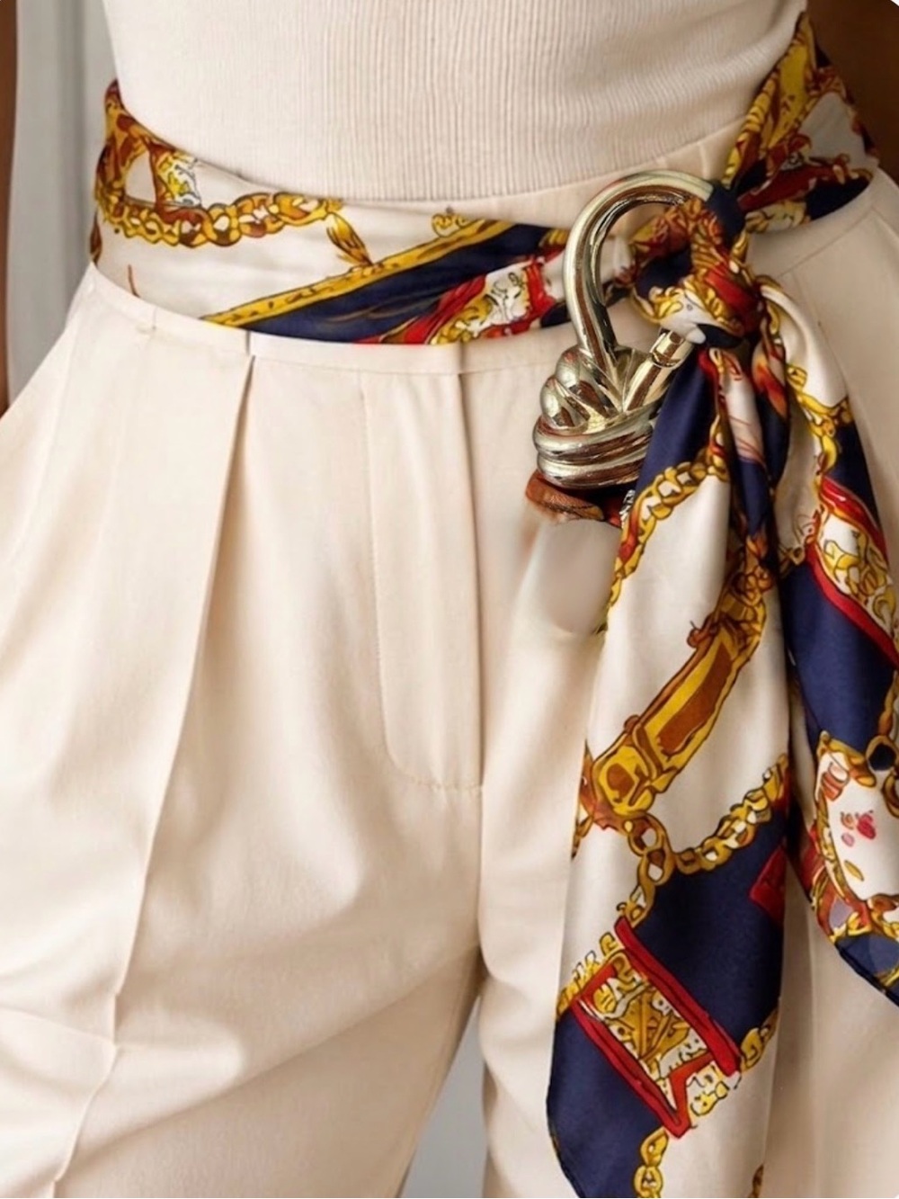 House of Harlow 1960 Scarf Belt - Boho sophisticated nautical - Picture 2 of 9